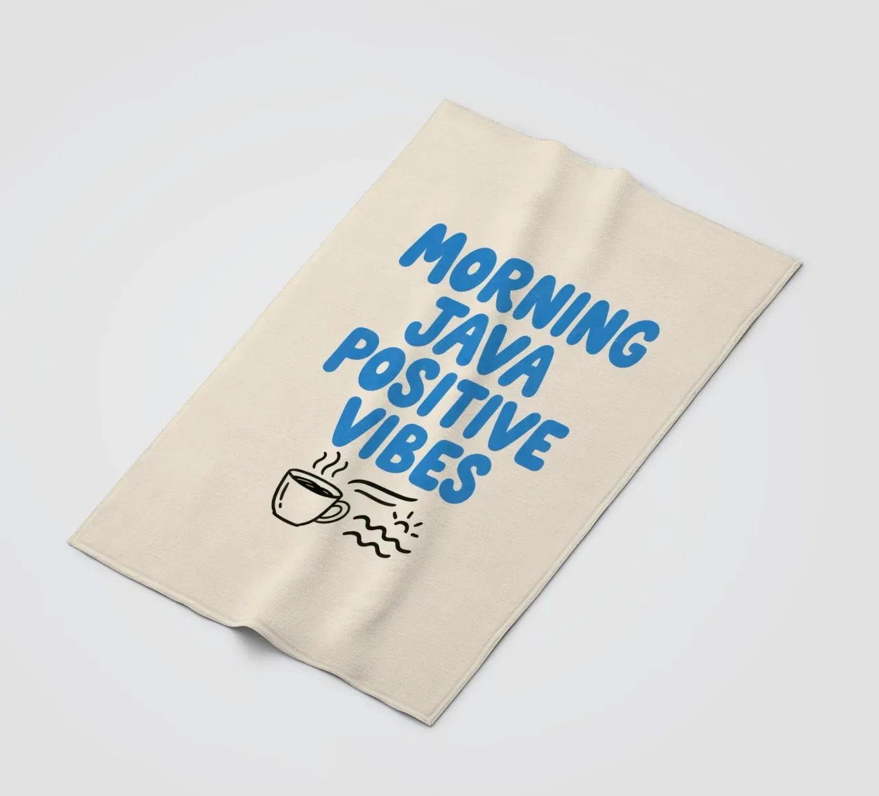 Morning Java Positive Vibes Fleecedecke von SayingGood