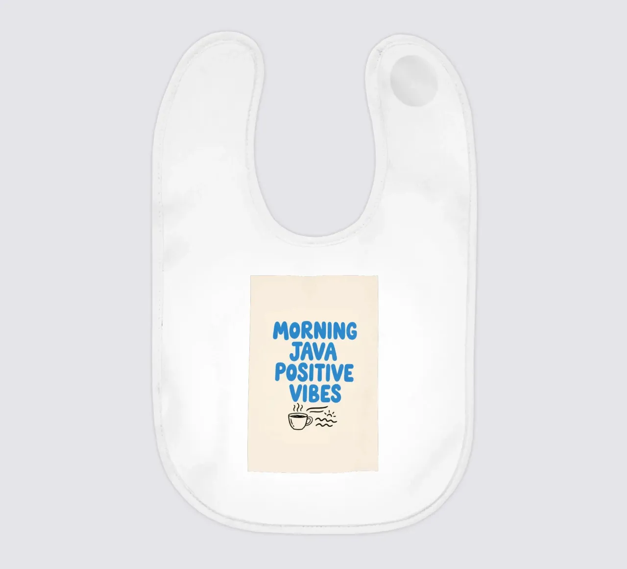 Morning Java Positive Vibes Babylätzchen von SayingGood