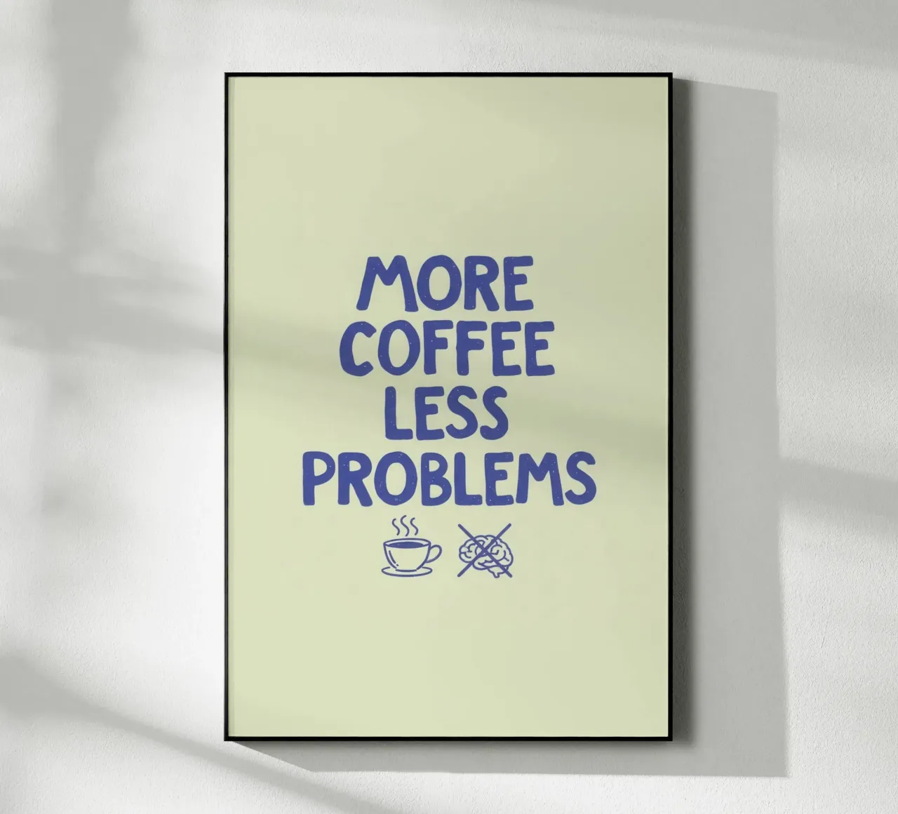 More Coffee Less Problems plexiglass da SayingGood