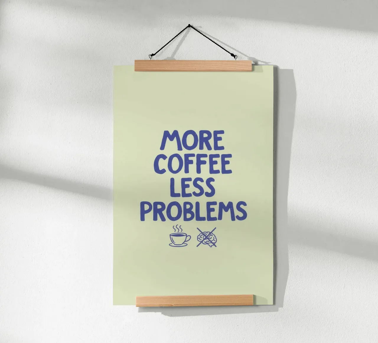 More Coffee Less Problems poster da SayingGood
