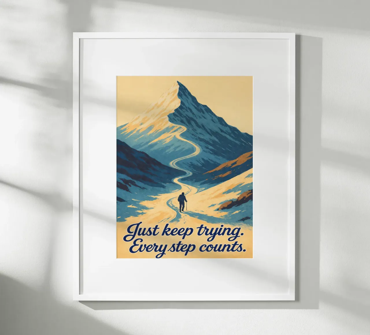 just keep trying poster by Bulaxtims
