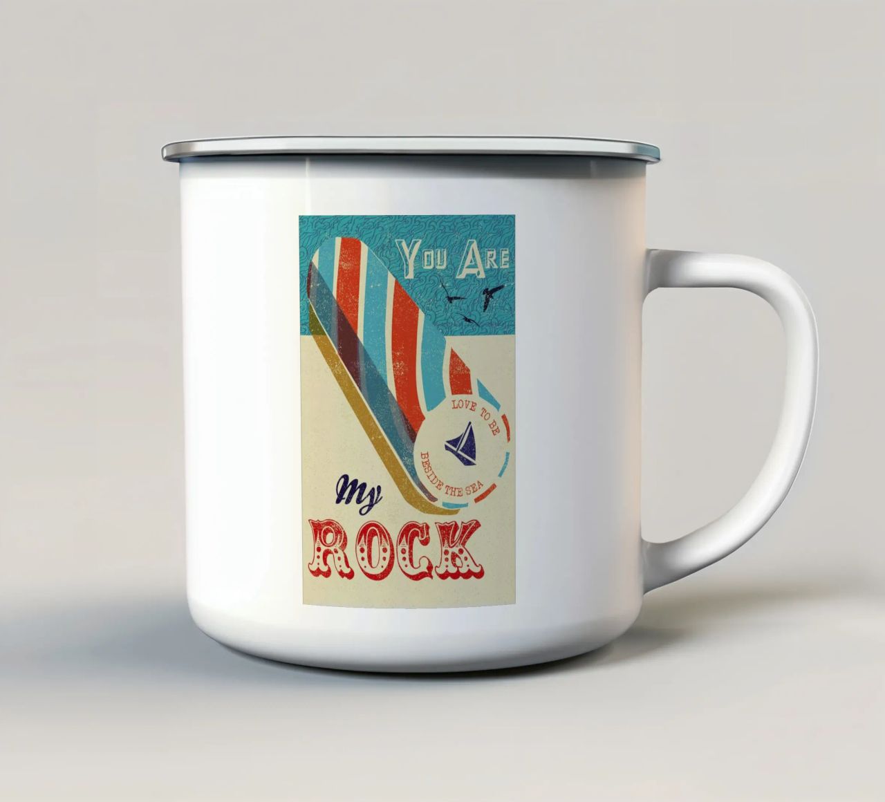 You are my Rock tazza in smalto da Rocket68