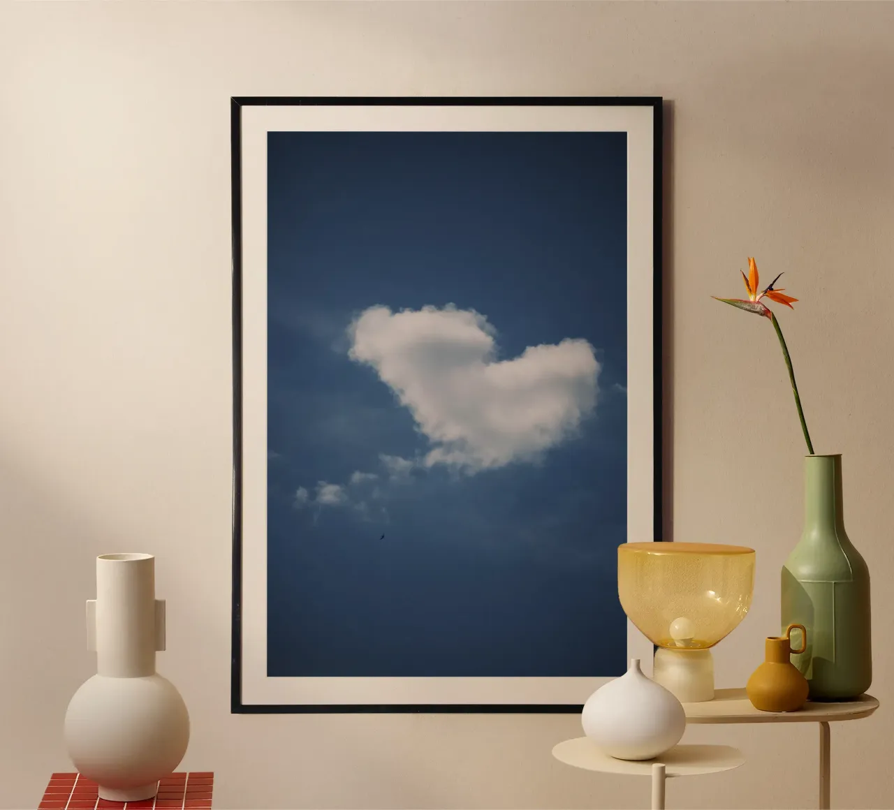 Heart chaped cloud poster da Sky Poetics