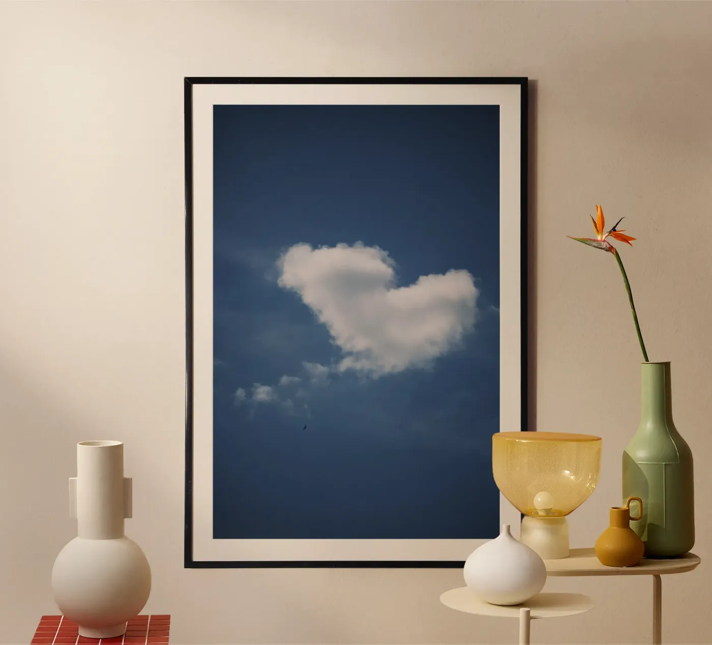 Heart chaped cloud poster by Sky Poetics
