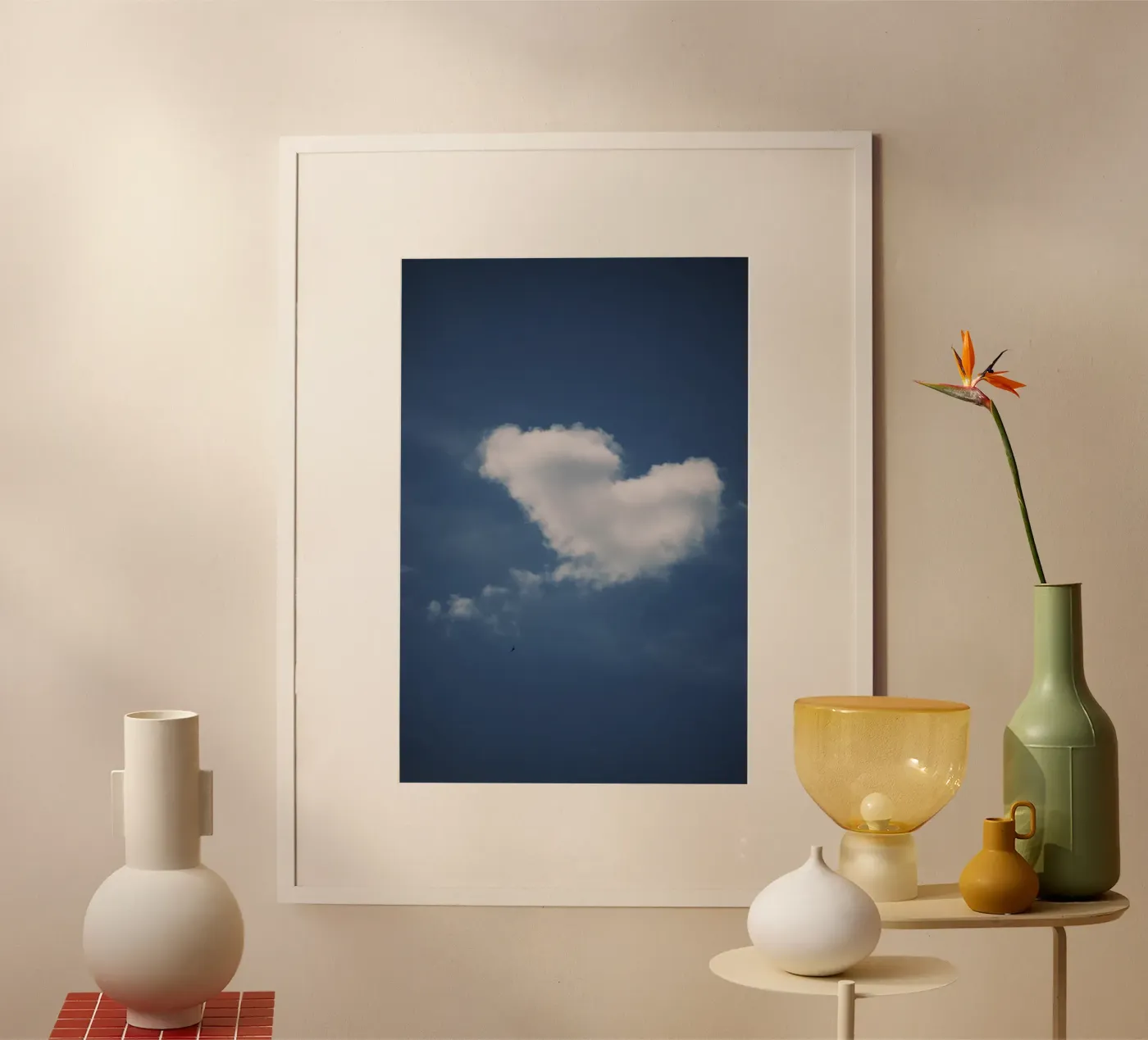 Heart chaped cloud poster by Sky Poetics