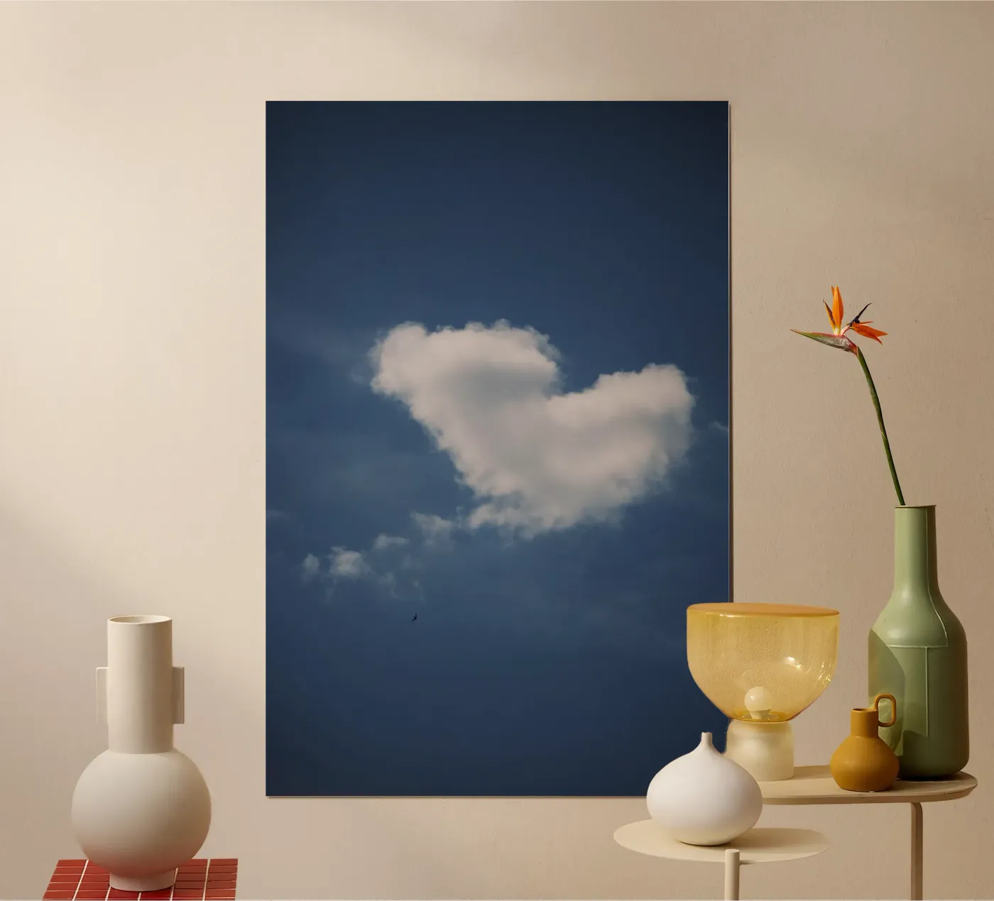 Heart chaped cloud poster by Sky Poetics