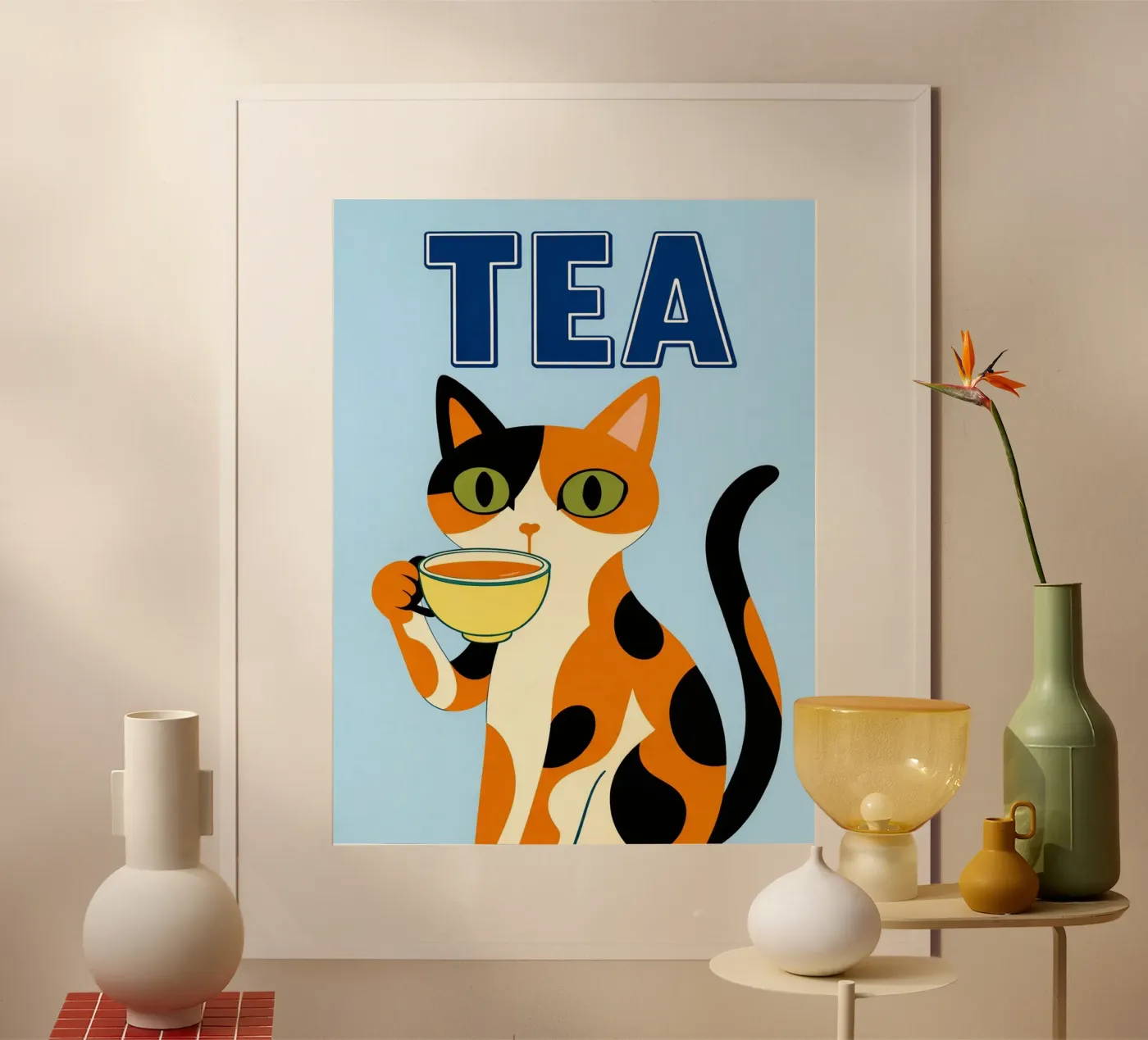 tè cat poster da Bulaxtims
