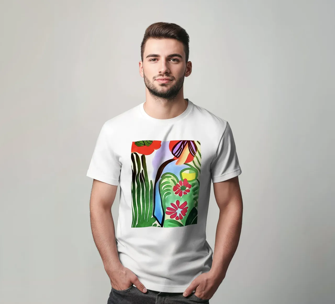 In the flower garden, motif 3 t-shirt by ZAMART
