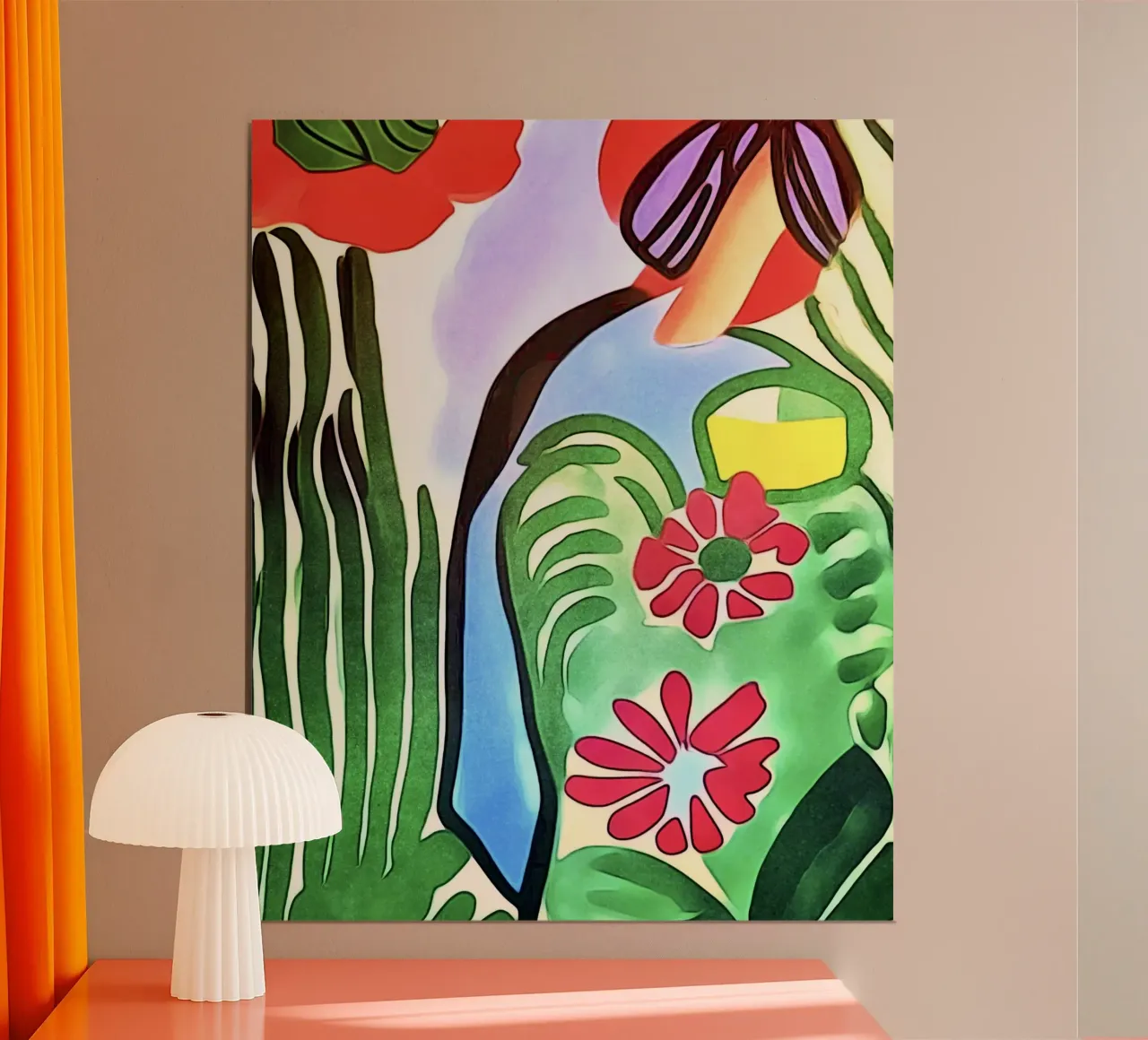 Nel giardino fiorito, motivo 3 poster da ZAMART