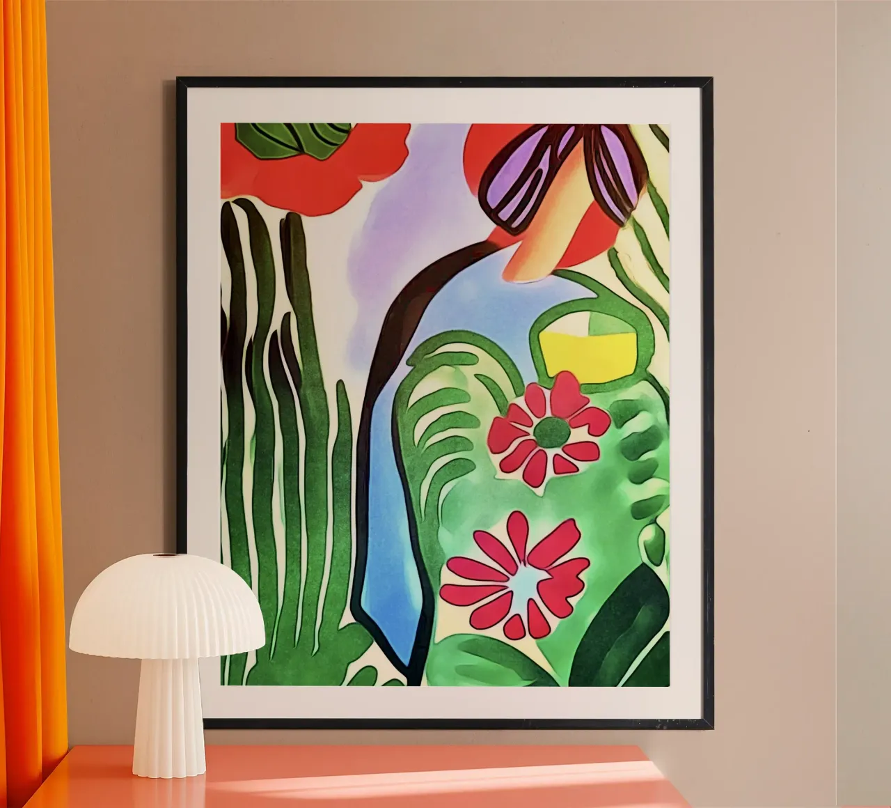 Nel giardino fiorito, motivo 3 poster da ZAMART