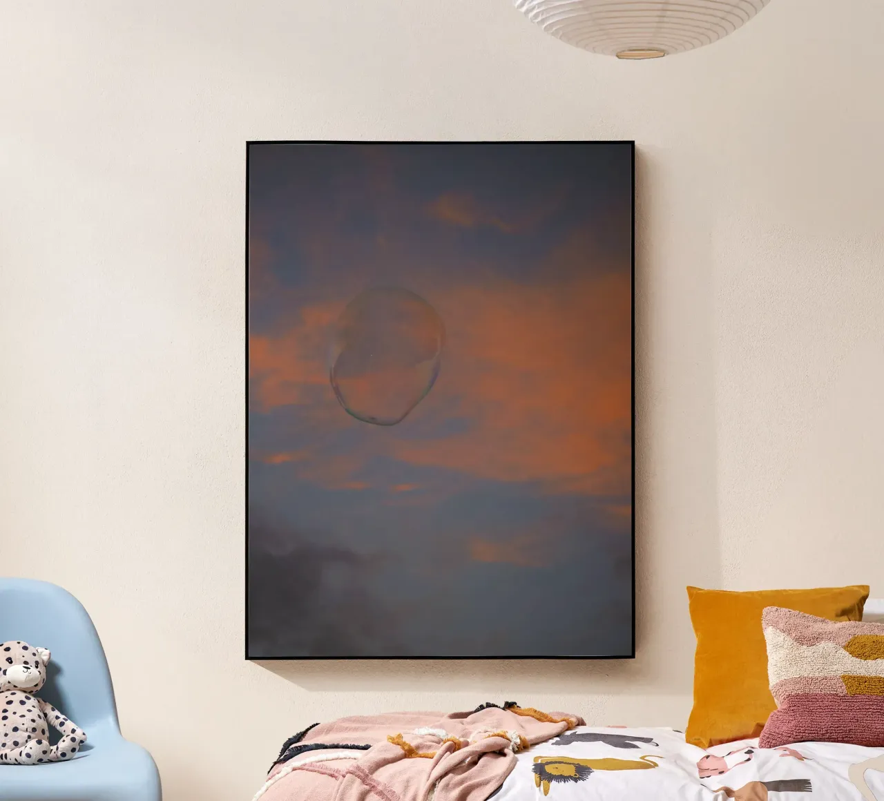 Orange sky and bubble plexiglass da Sky Poetics