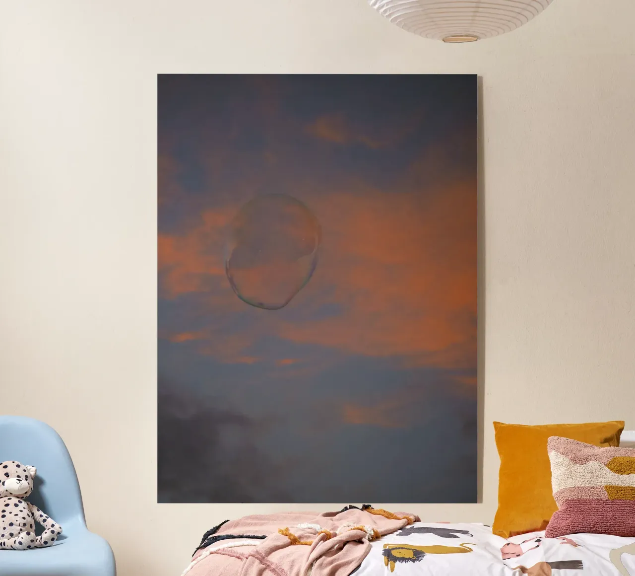 Orange sky and bubble plexiglass da Sky Poetics