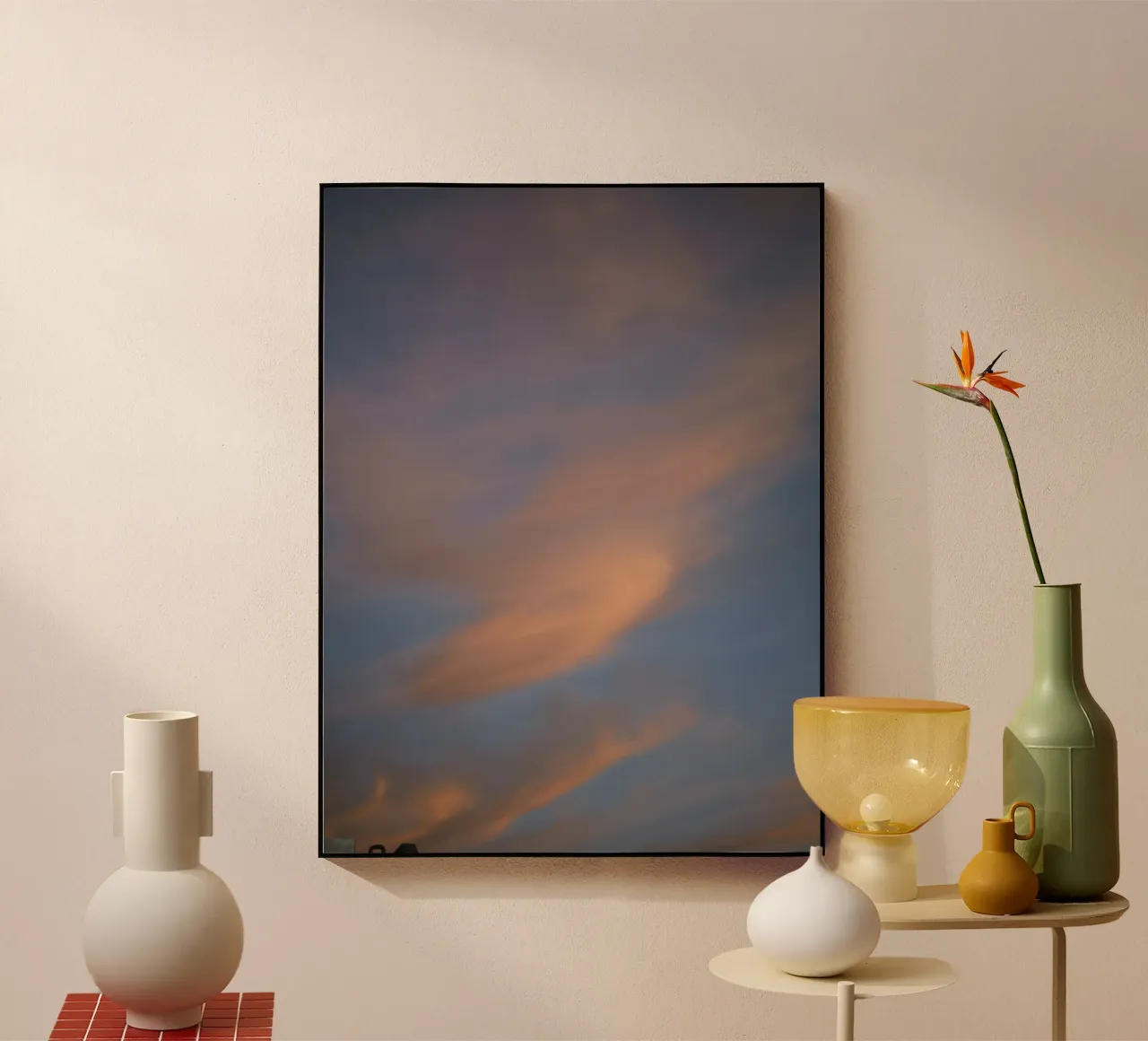 Soft orange sky plexiglass da Sky Poetics