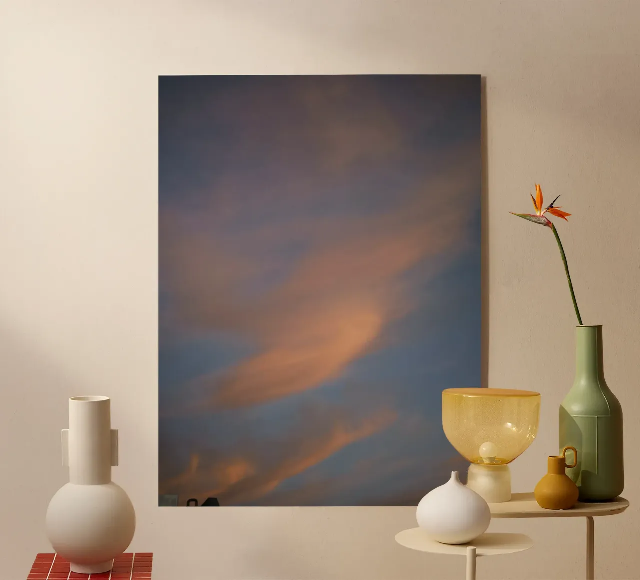 Soft orange sky plexiglass da Sky Poetics