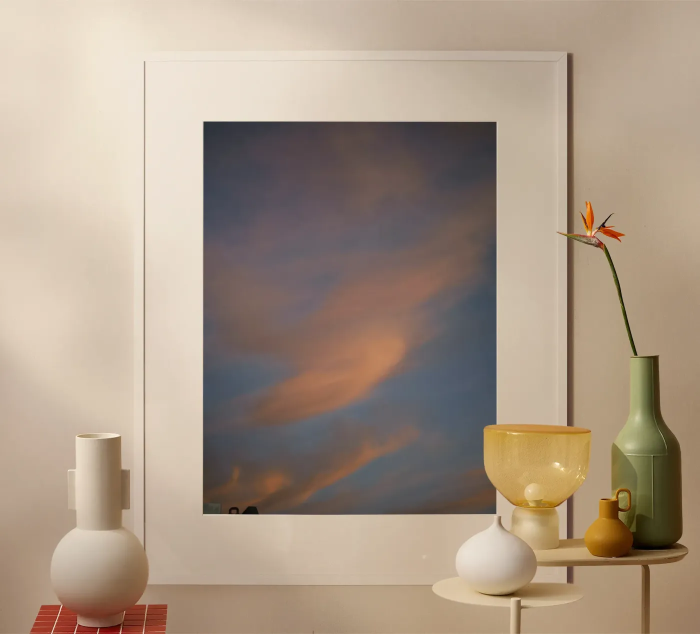 Soft orange sky poster da Sky Poetics
