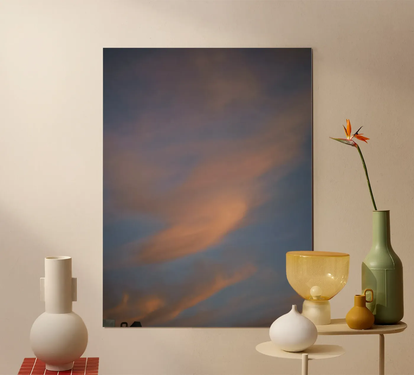 Soft orange sky poster da Sky Poetics