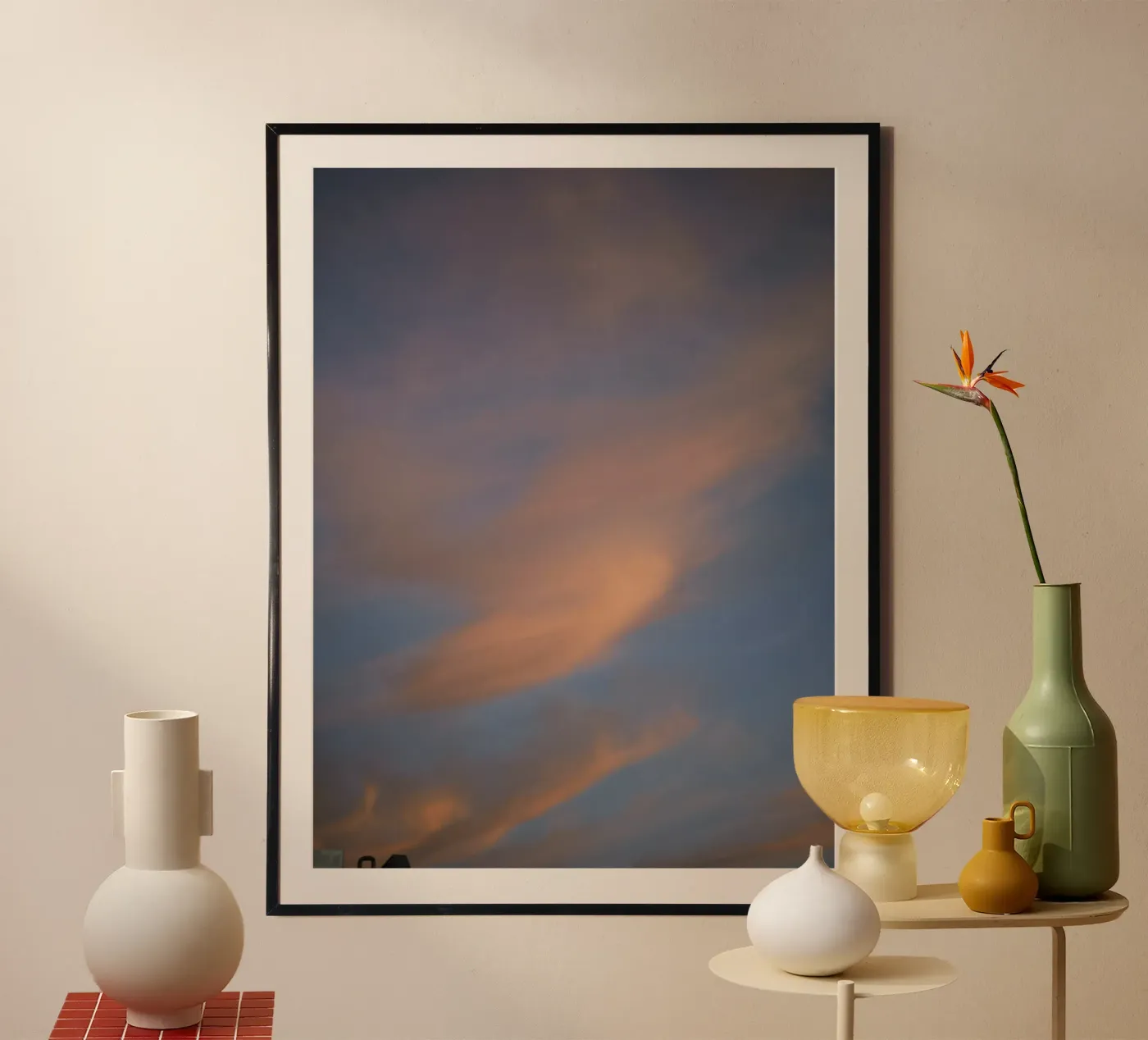 Soft orange sky poster da Sky Poetics