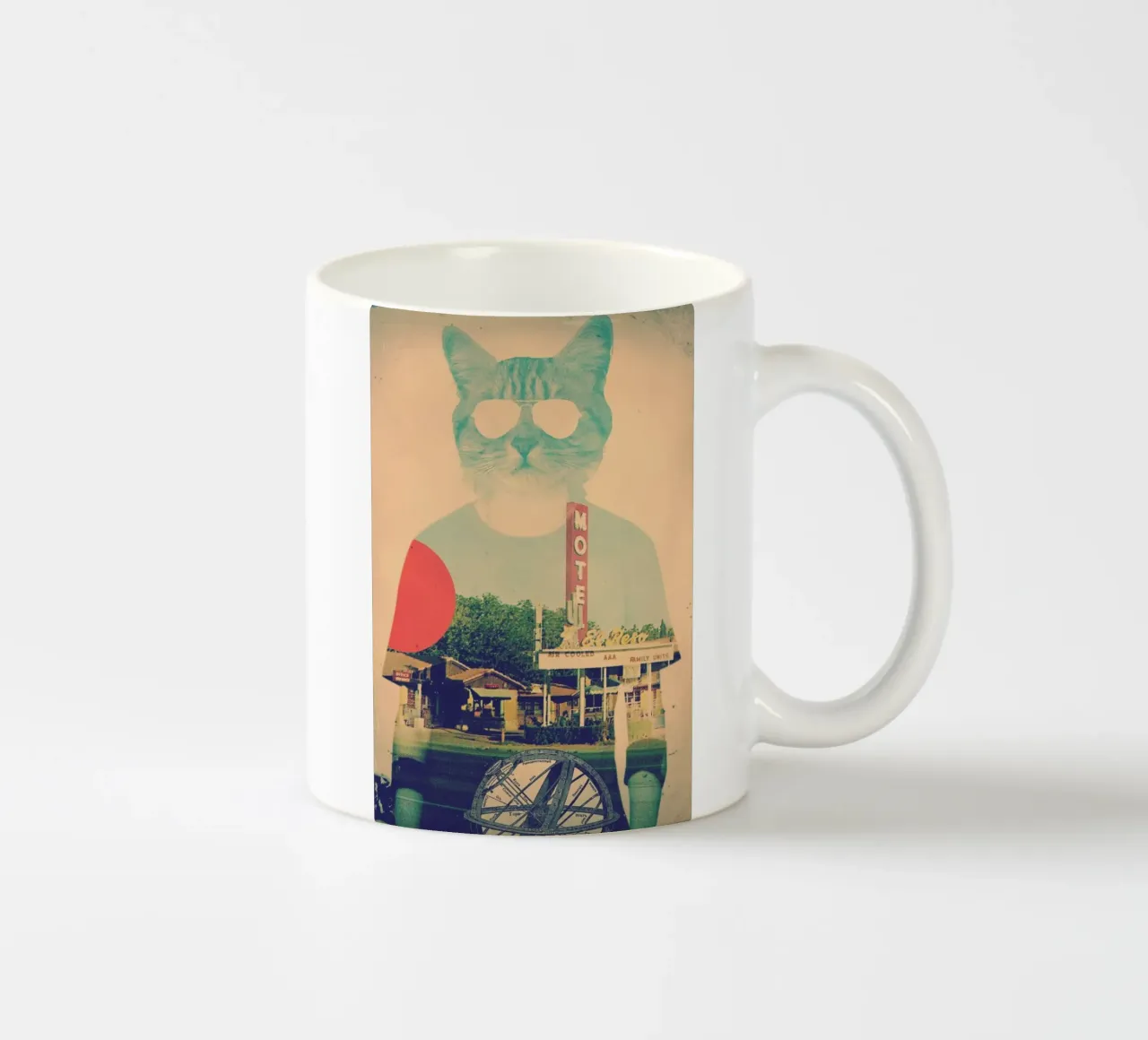 Cool Cat tazza in ceramica da Ali Gulec