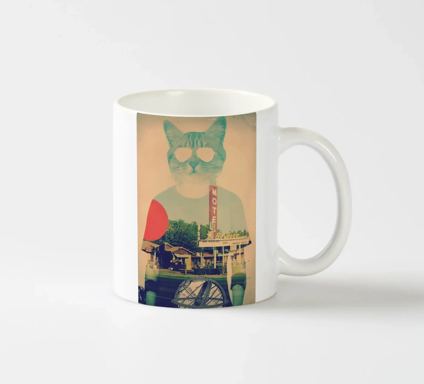 Cool Cat ceramic mug by Ali Gulec