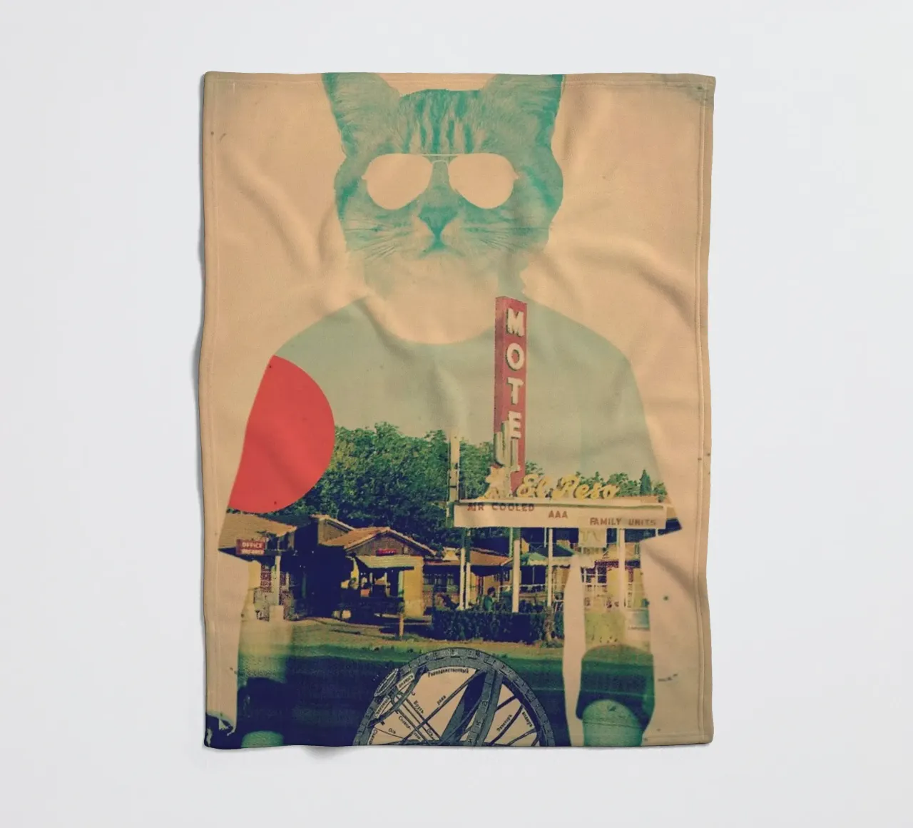 Cool Cat fleecedeken van Ali Gulec