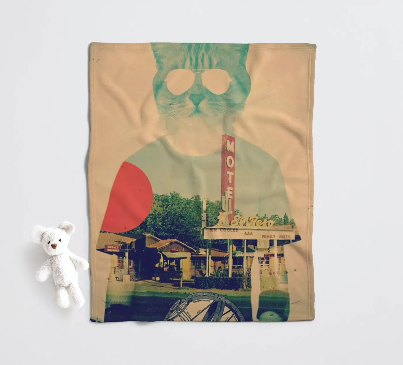 Cool Cat coperta in pile da Ali Gulec