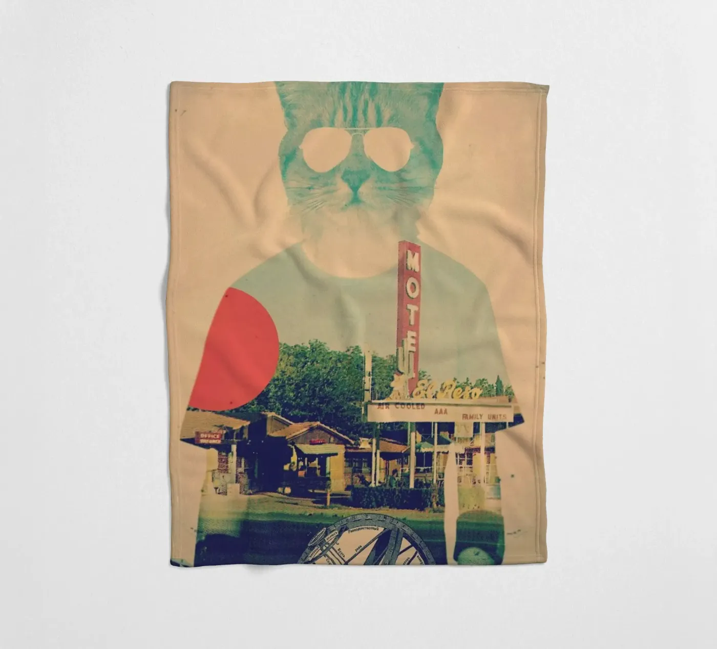 Cool Cat coperta in pile da Ali Gulec