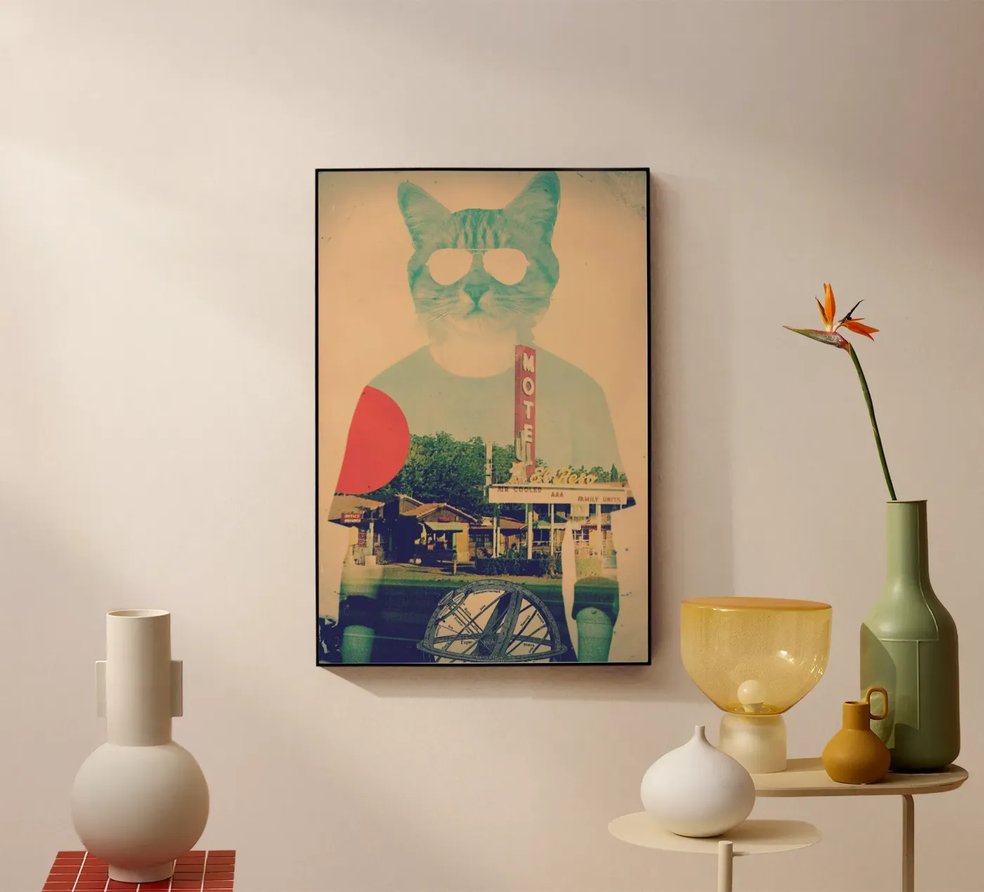 Cool Cat Acryl-Glas von Ali Gulec