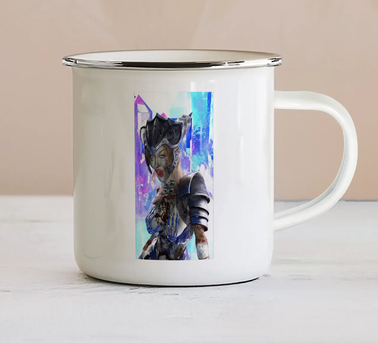 La sorpresa della dea Morrigan tazza in smalto da the-witcher