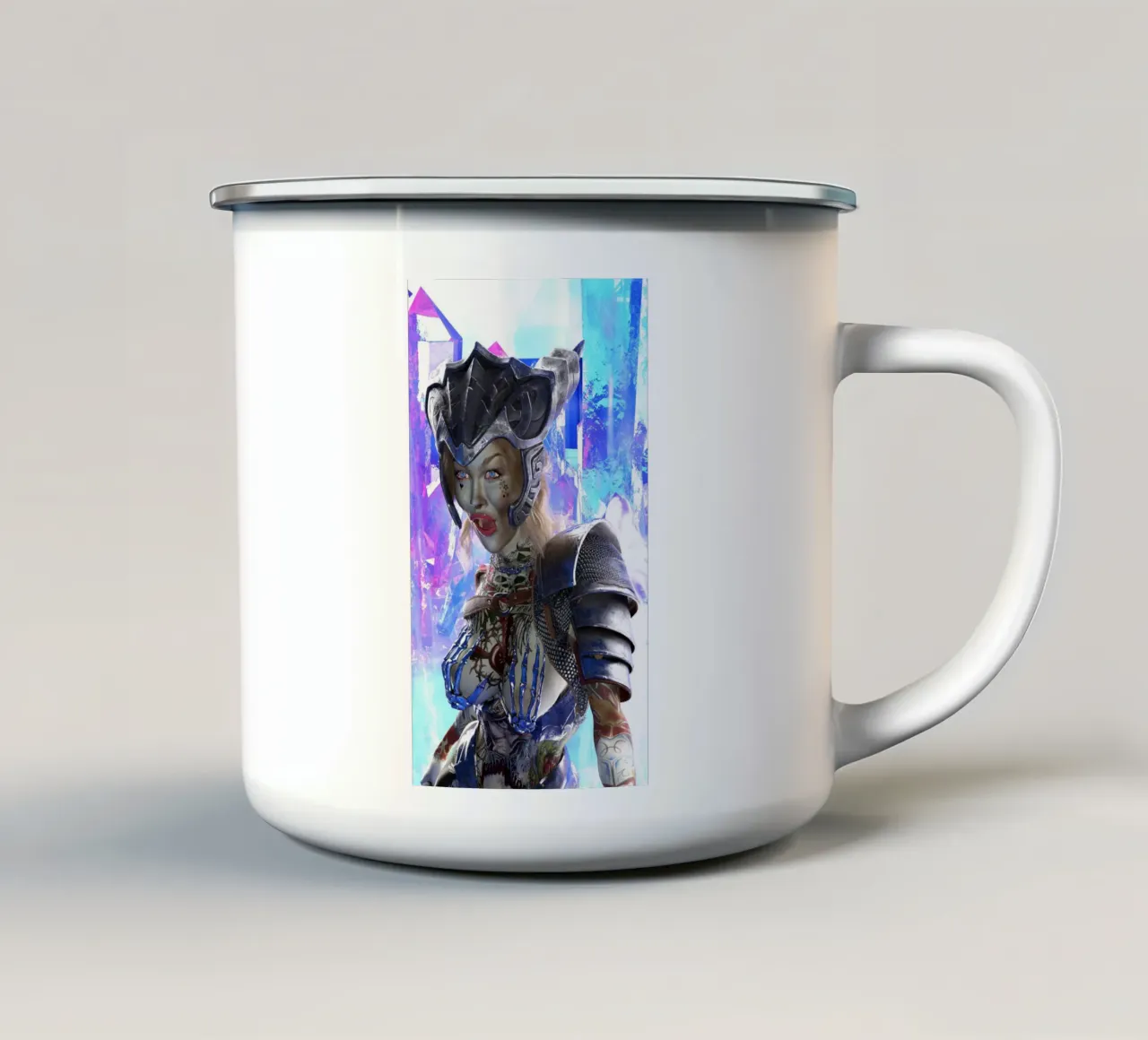 La sorpresa della dea Morrigan tazza in smalto da the-witcher