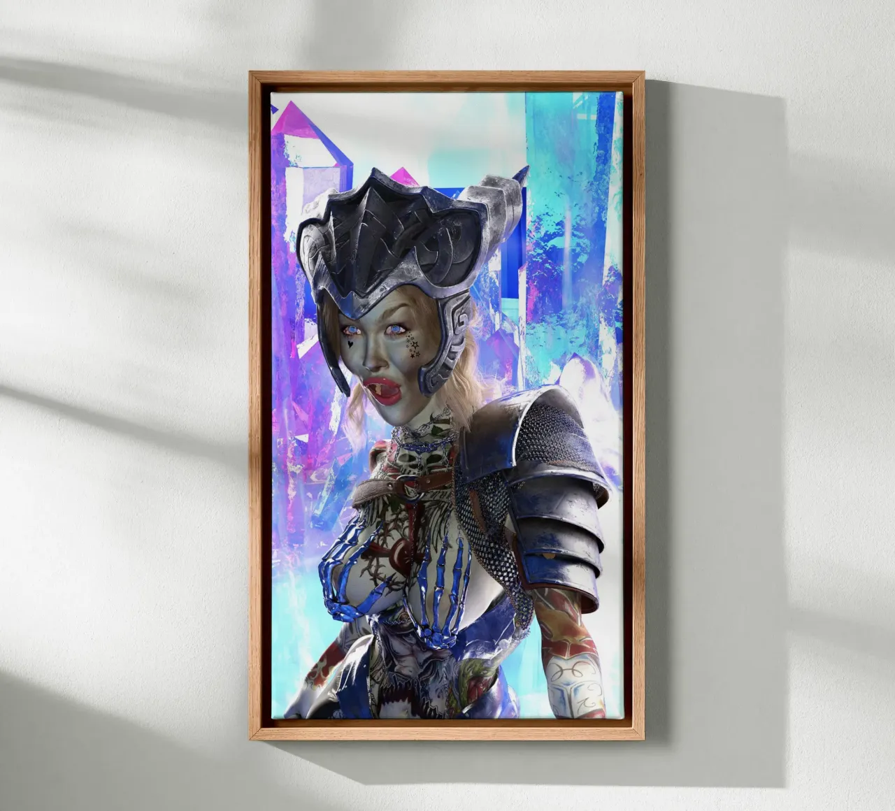 De verrassing van de godin Morrigan canvas met Baklijst van the-witcher