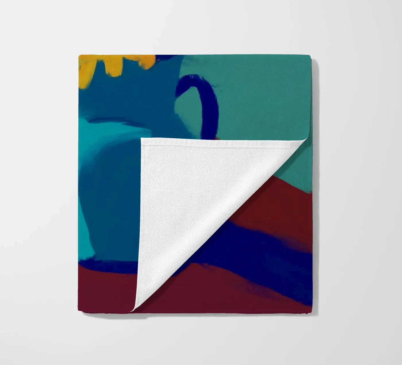 Girasole e caffè telo mare da Colourful Art