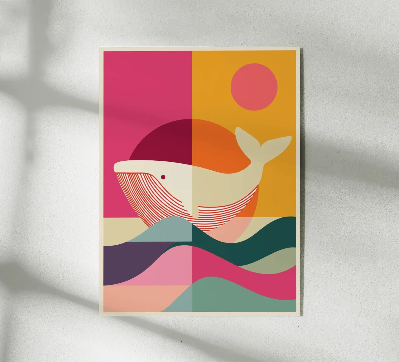 Balena e sole plexiglass da Gaite