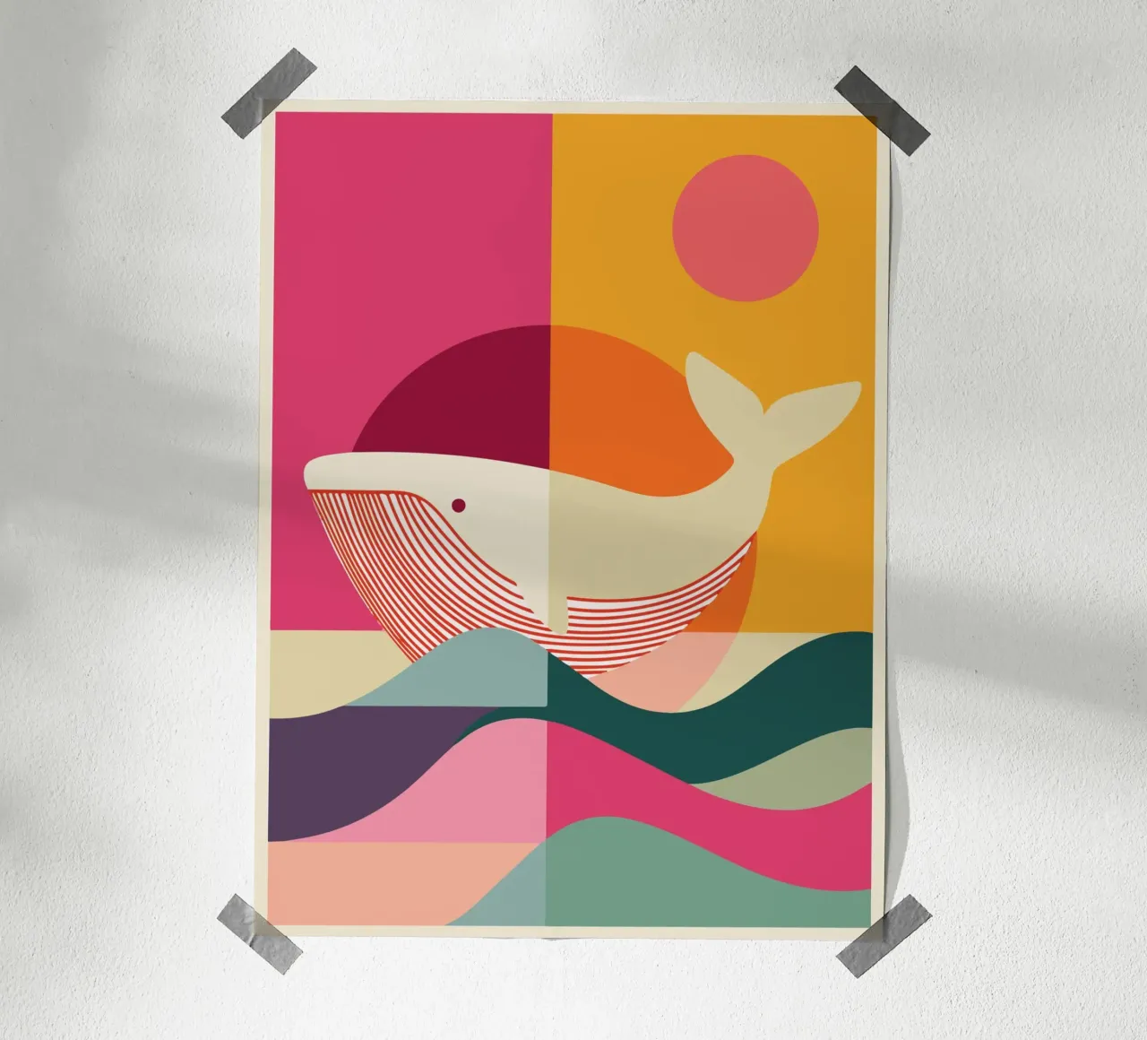 Balena e sole poster da Gaite