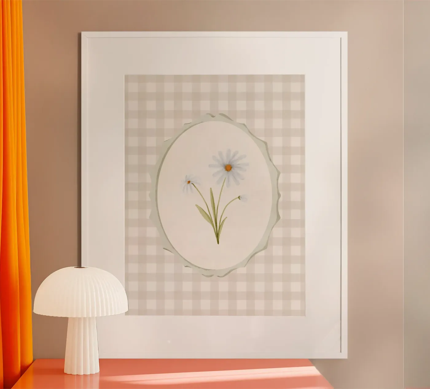Framed Daisy poster by DesigndN Botanical