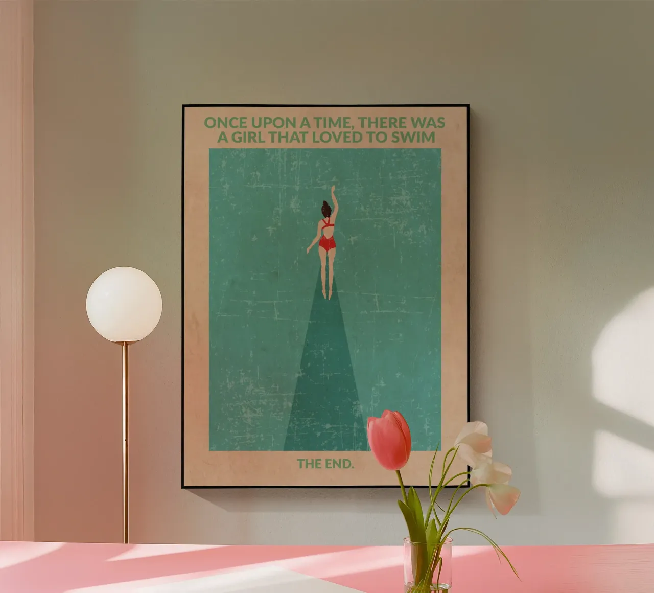 In het open water acryl van WallChart