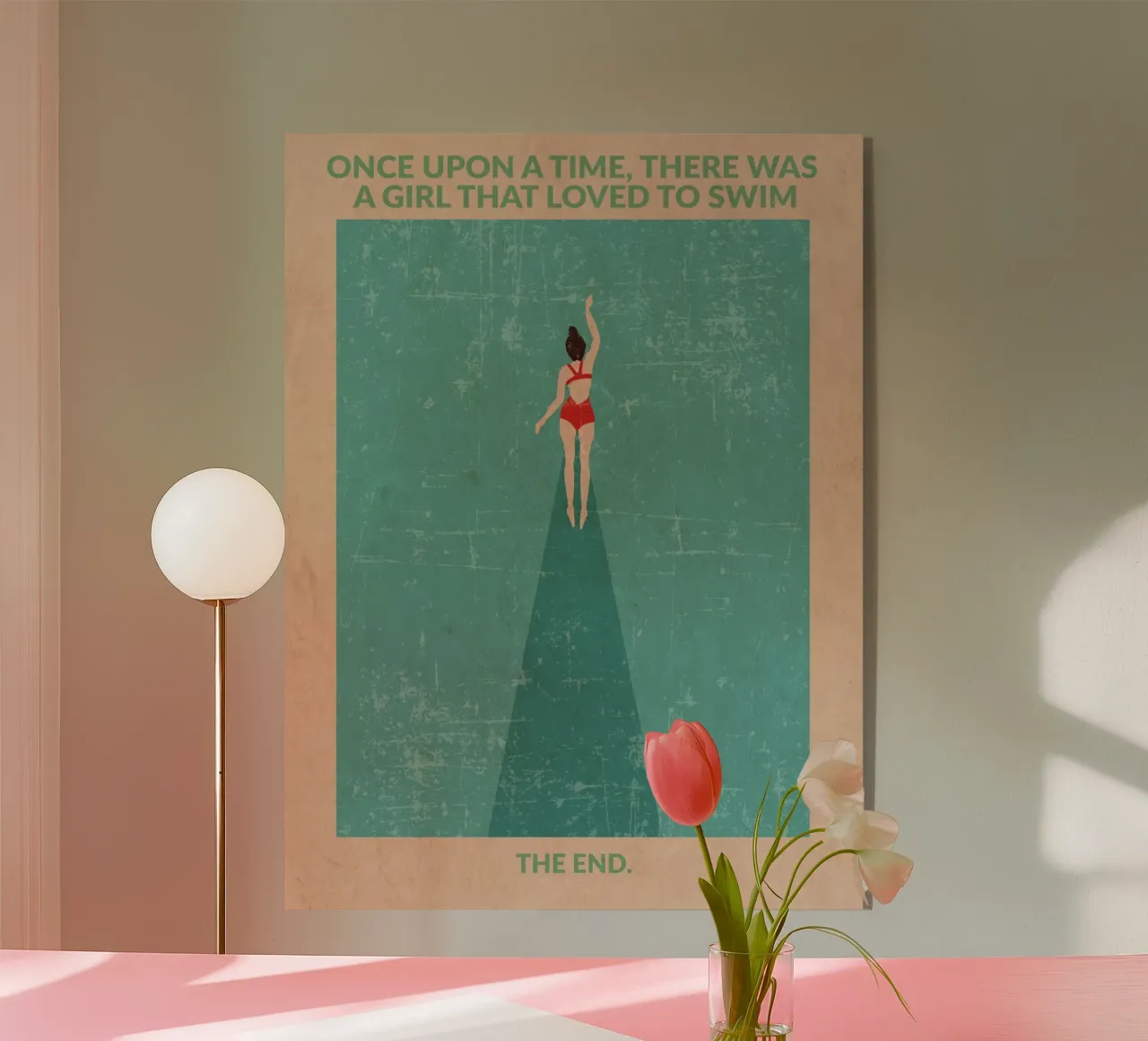 In het open water acryl van WallChart