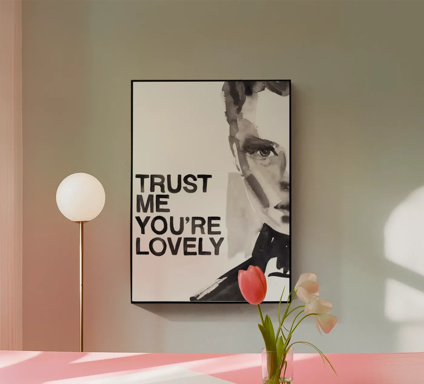 Off the Menu acryl van Victoria Verbaan