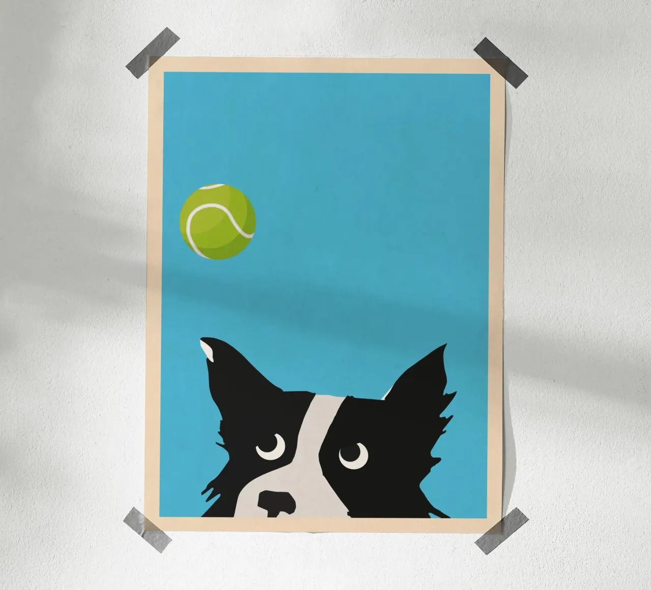 Dog a Ball poster da WallChart