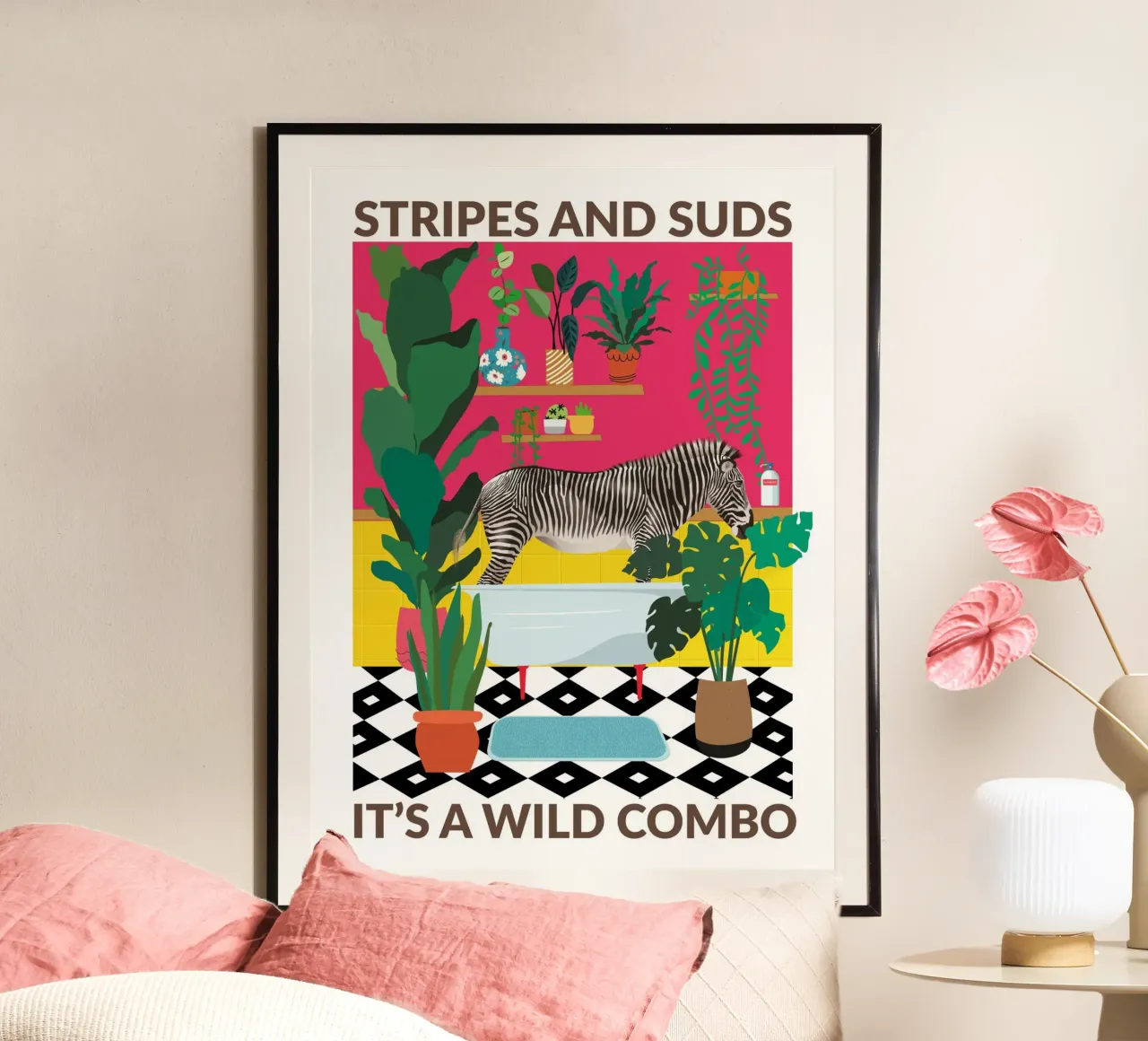Strisce e schiuma poster da WallChart