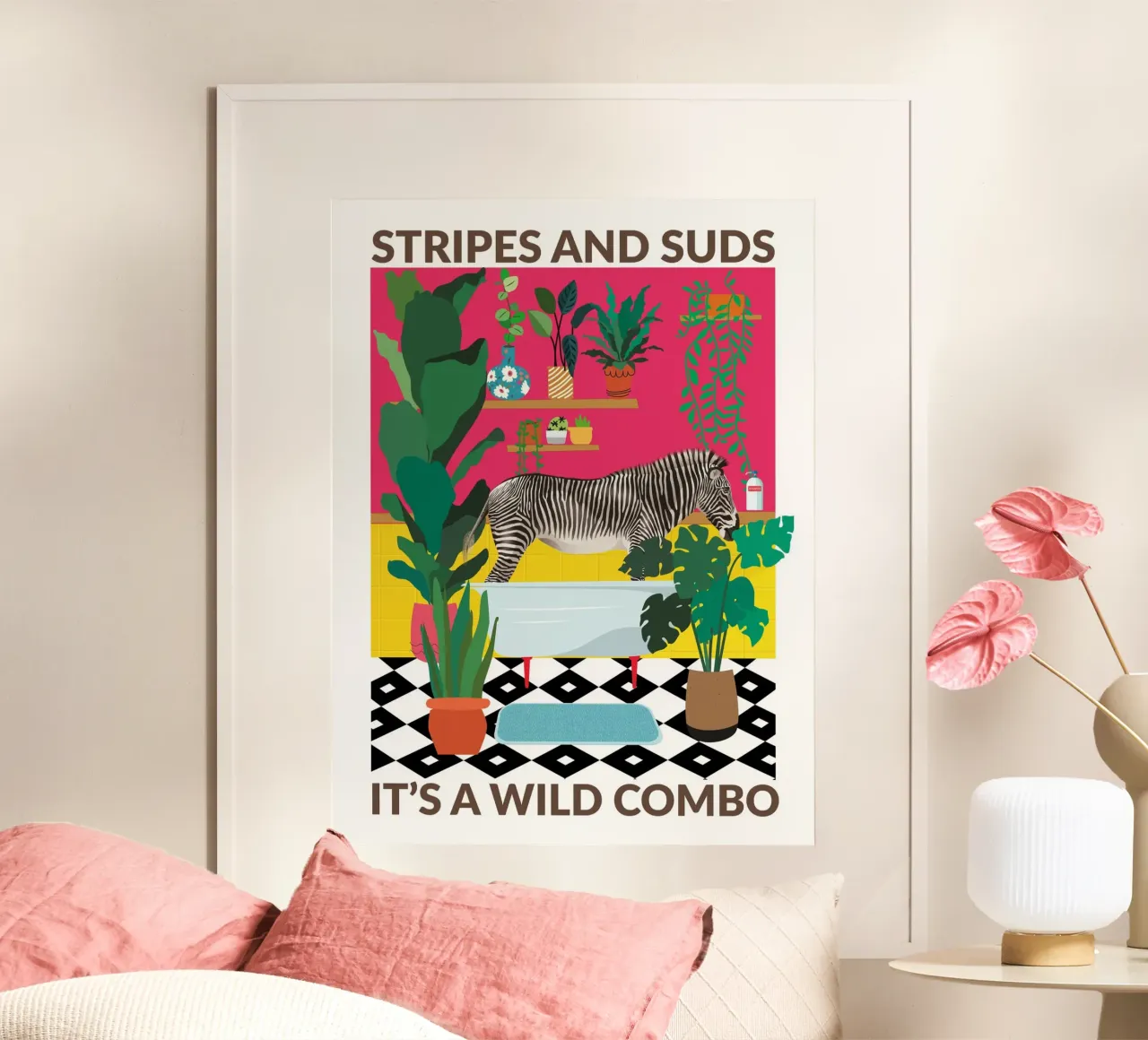 Strisce e schiuma poster da WallChart