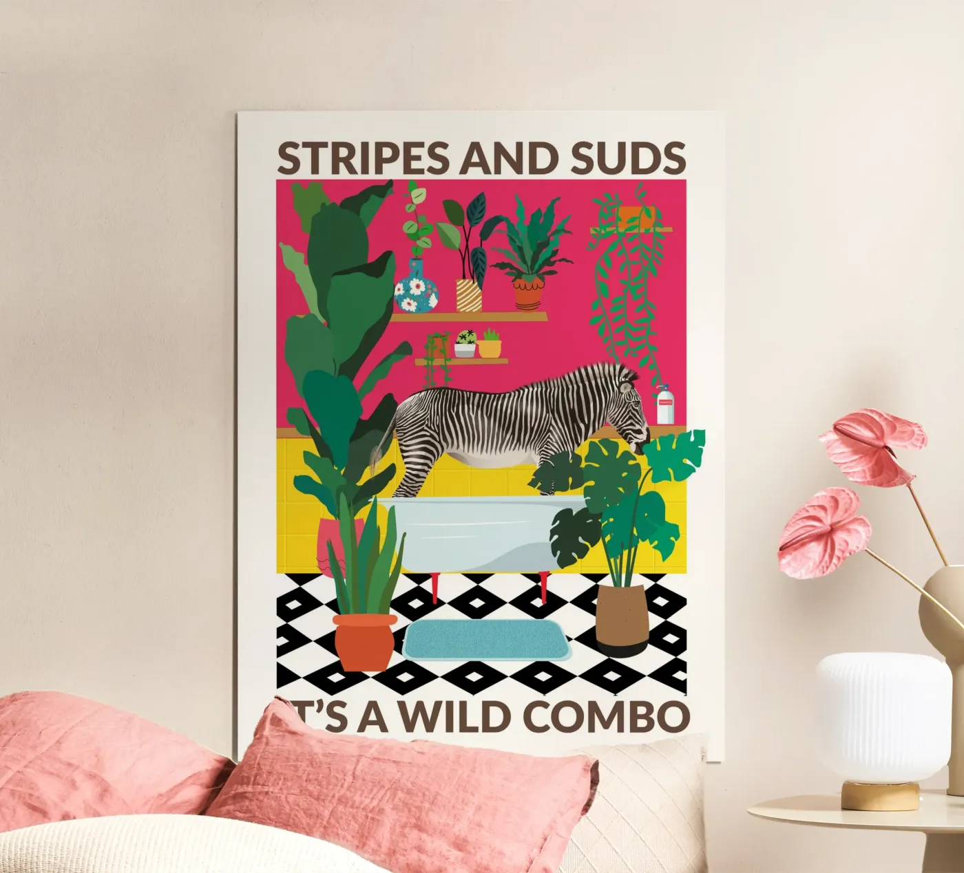 Strisce e schiuma poster da WallChart