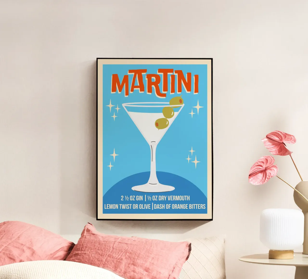 Martini plexiglass da WallChart