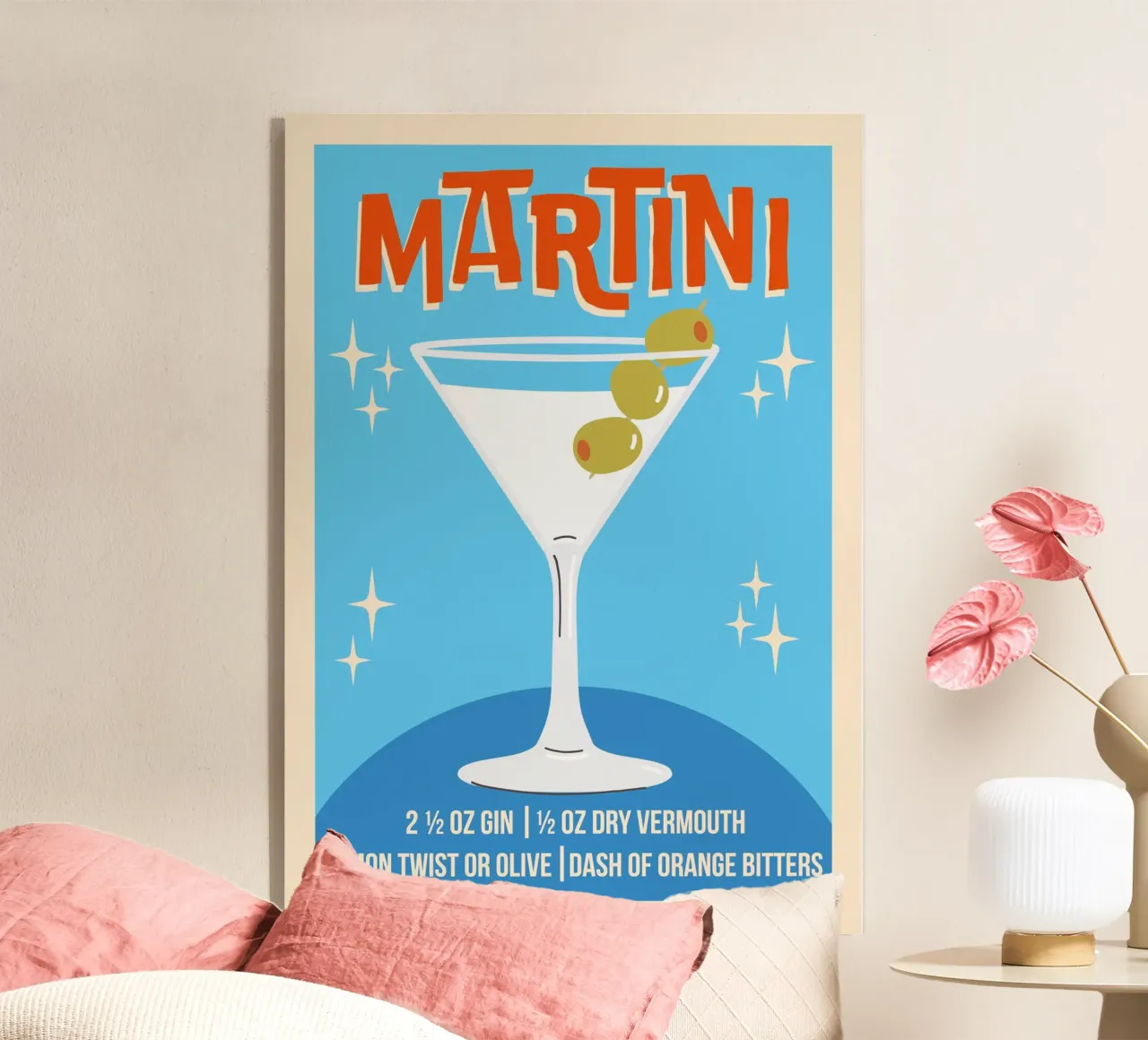 Martini plexiglass da WallChart