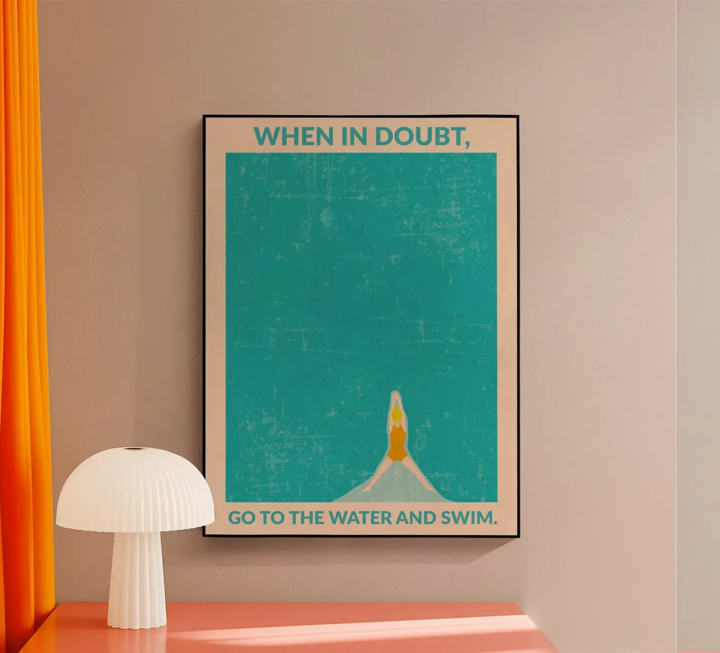 Open Water (Blonde) plexiglass da WallChart