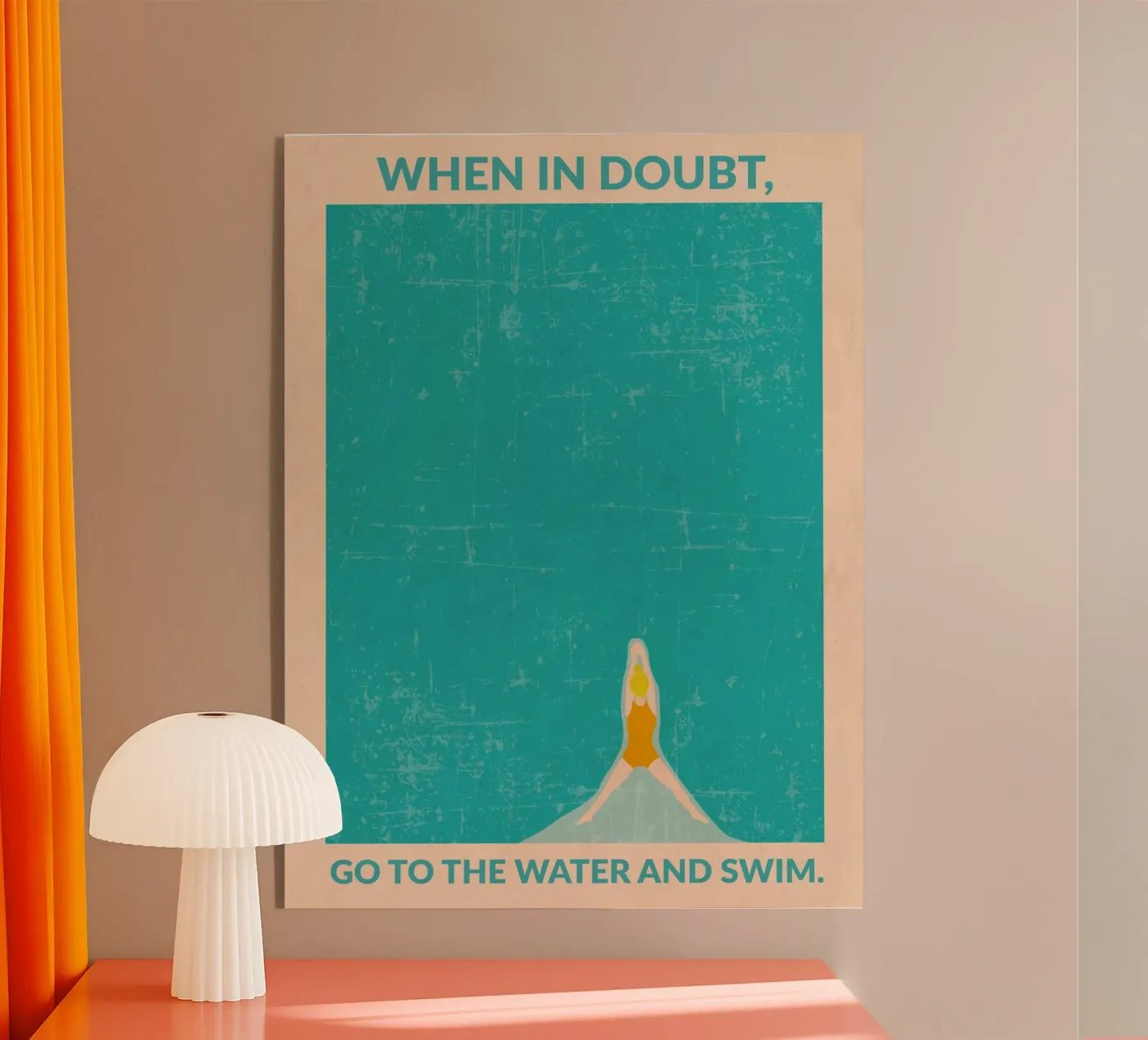 Open Water (Blonde) plexiglass da WallChart