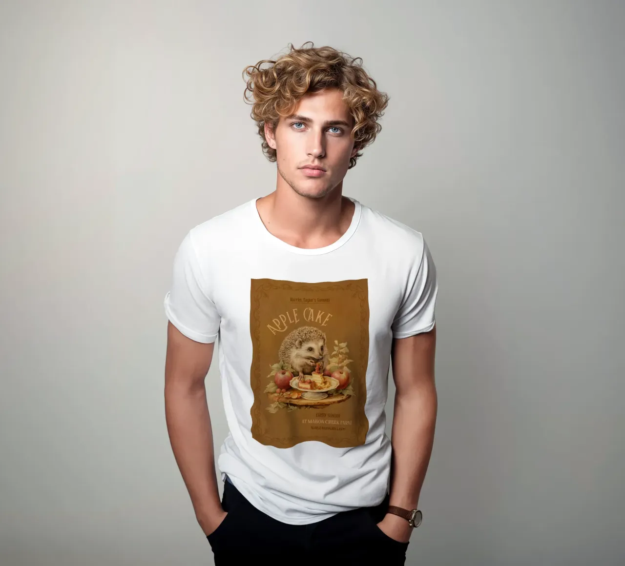 Igel & Apfelkuchen T-Shirt von Luna & Noctua