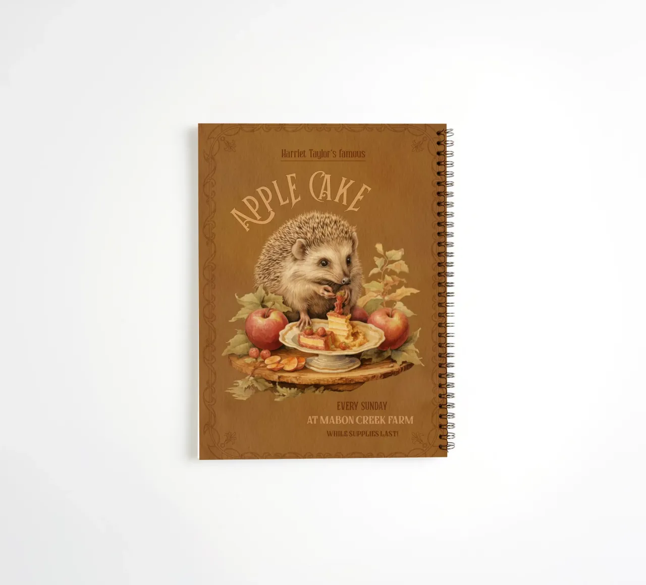 Igel & Apfelkuchen Ringbuch von Luna & Noctua
