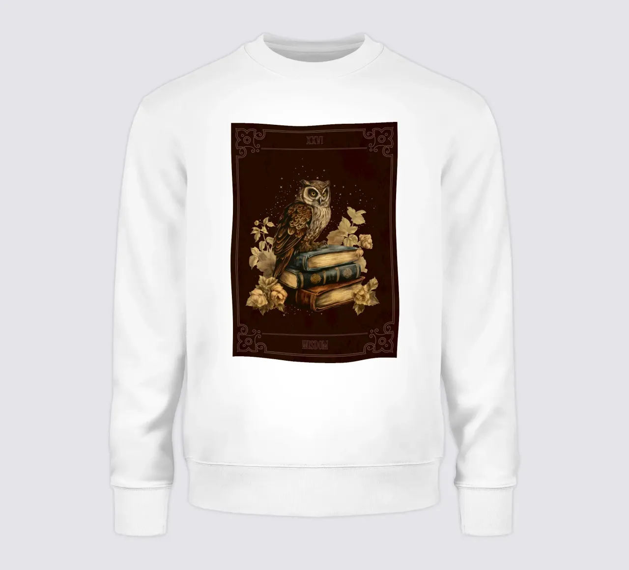 Gufo e libri felpa da Luna & Noctua