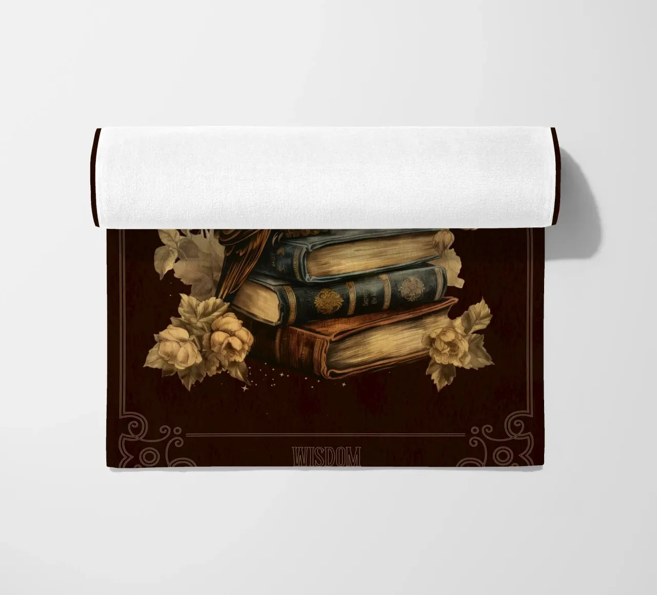 Gufo e libri telo mare da Luna & Noctua