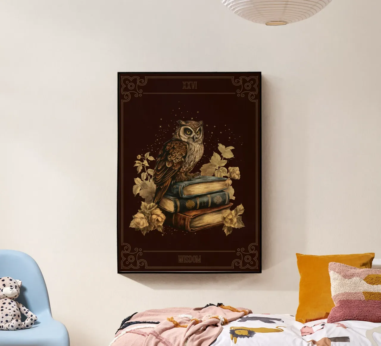 Gufo e libri plexiglass da Luna & Noctua